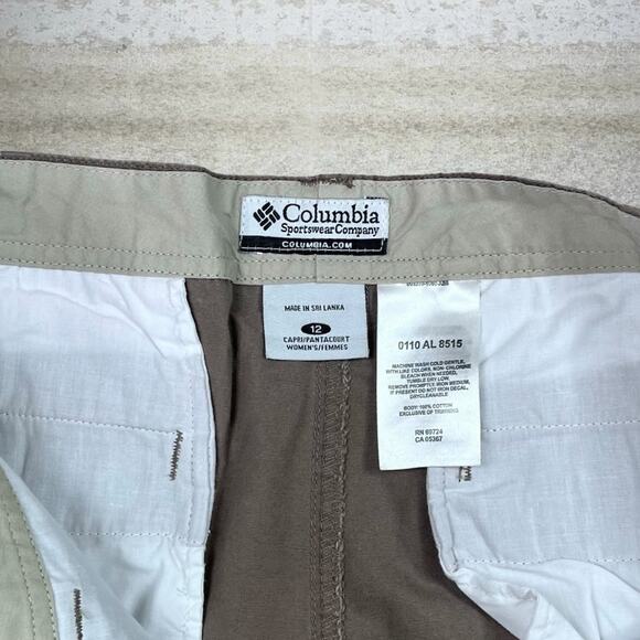 Columbia Hiking Khakis Pants Light Chocolate Brown Baggy Fit - Picture 4 of 4